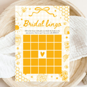 Met de Hand Getekende Bij Bruidsbingo Baby Shower  Kaart