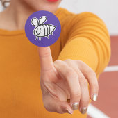 Met de hand getekende bijen, vinylSticker met aang Sticker