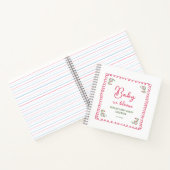 Met de Hand Getekende Bloemige Baby in Bloom Baby Notitieboek (Binnen)