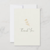 Met de Hand Getekende Bloemrijke Krabbel Bruilofts Bedankkaart (Voorkant)