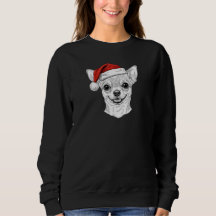 Met de hand getekende Chihuahua Kerstmis Hondennaa