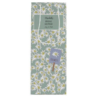Met de Hand Getekende Edelweiss Elegante Alpen Sal Wijn Cadeautas