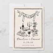 Met de hand getekende funky handschrift save the d date (Voorkant)