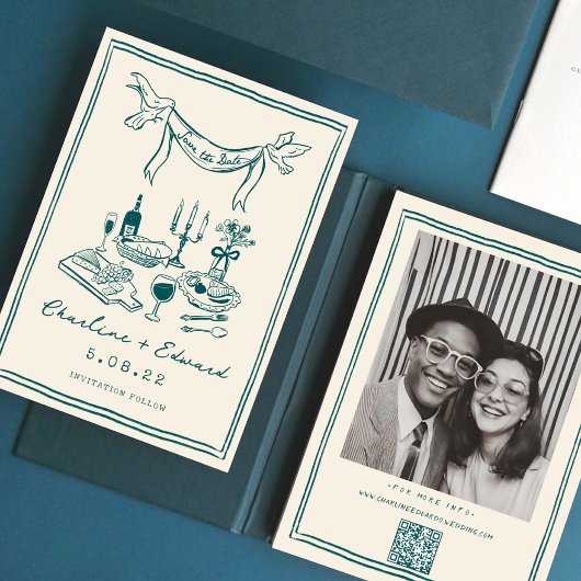 Met de hand getekende funky handschrift save the d save the date