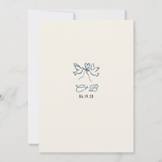 Met de Hand Getekende Funky Whimsical Retro Proefd Kaart (Achterkant)