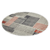 Met de hand getekende geometrische strepen, naadlo snijplank (Hoek)