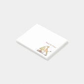 Met de Hand Getekende Giraffe Kerstboom Kunst Post-it® Notes (Schuin)