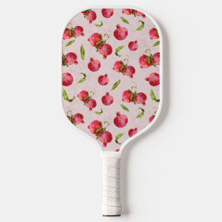 Met de hand getekende granaatappel botanische illu pickleball paddle