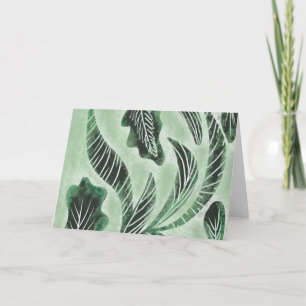 Met de Hand Getekende Groene Botanische Specialist Kaart