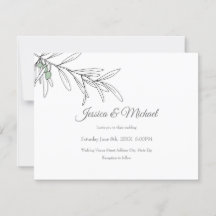 Met de hand getekende groene olijven bladeren