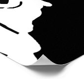 Met de hand getekende Halloween-patroonachtergrond Poster (Hoek)