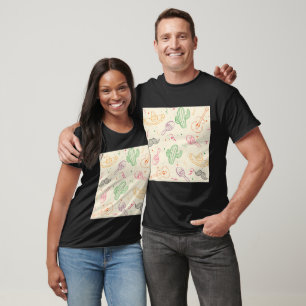 met de hand getekende illustratie van Cinco de May T-shirt