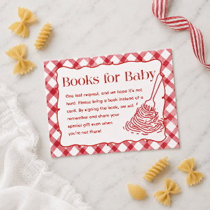 Met de hand getekende Italiaanse boeken voor baby Informatiekaartje