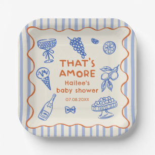 Met de hand getekende Italiaanse That's Amore Brui Papieren Bordje