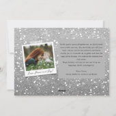 Met de hand getekende kalligrafie geborsteld joy m feestdagenkaart (Achterkant)