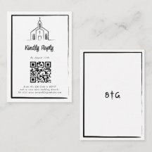 Met de Hand Getekende Kerk Traditionele Whimsical