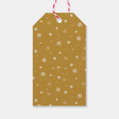 Met de hand getekende kerstboom uit de midden van  cadeaulabel (Achterkant)