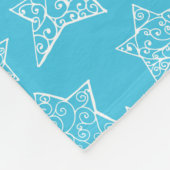 Met de hand getekende kerststerren fleece deken (Hoek)