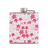 Met de hand getekende kerststerren heupfles (Achterkant)