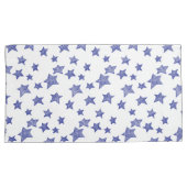 Met de hand getekende kerststerren kussensloop (Voorkant-Rechts)