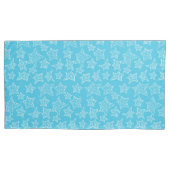 Met de hand getekende kerststerren kussensloop (Voorkant-Links)