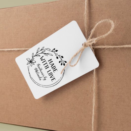 Met de hand getekende klep van de Berry, met liefd Rubberstempel