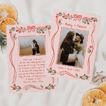 met de hand getekende Merry and Married Pink 2 Fo