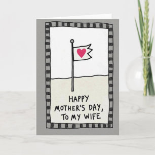 Met de Hand Getekende Moeder Liefde Kaart