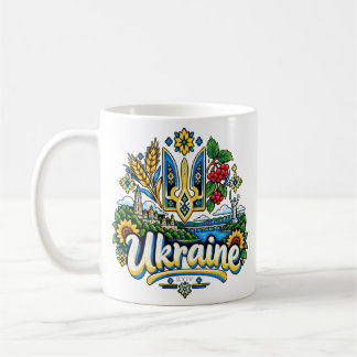 Met de Hand Getekende Oekraïne Reis Kunst Landmark Koffiemok