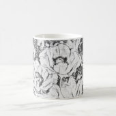 Met de hand getekende papavers bloemen bloemen koffiemok (Center)