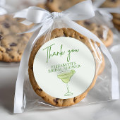 Met de hand getekende retro Margs & Matrimony Brui Ronde Sticker