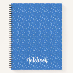 Met de Hand Getekende Sneeuwvlokken Whimsisch Wint Notitieboek