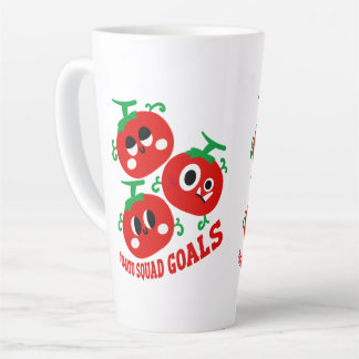 Met de hand getekende speelse trio van Kawaii-toma Latte Mok