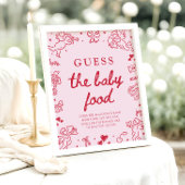 Met de hand getekende Valentijnsdag 'Raad het baby Poster