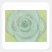 Met de hand getekende witte roos sticker (Voorkant)