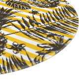 met de hand getrokken anananassen snijplank (Hoek)