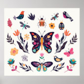 Met de hand getrokken collectie van elementen van  poster (Voorkant)