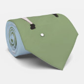 Met de hand getrokken en geschilde golfer stropdas (Opgerold)