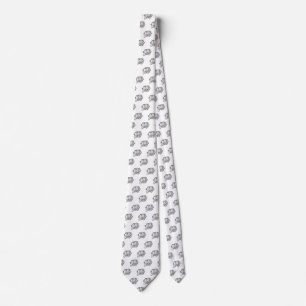 met de hand getrokken foto dierenvriend poster stropdas