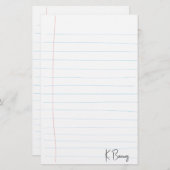 Met de hand getrokken gelinkt papier (Voorkant / Achterkant)