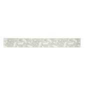 Met de hand getrokken goudbloemen Elegant Sage Gre Lint (Voorkant)