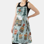 Met de hand getrokken naadloos patroon met schatt schort (Insitu)