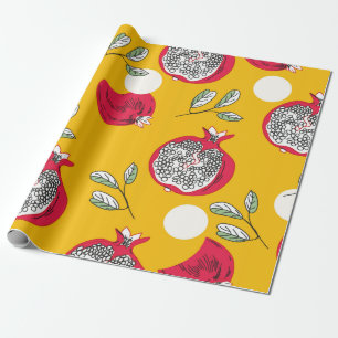 Met de hand getrokken paprika's naadloos. Vintage Cadeaupapier