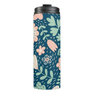 Met de hand getrokken, roestkleurige stof. Slijppa Thermosbeker