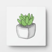 Met de hand getrokken Succulent Fotoplaat (Voorkant)