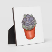 Met de hand getrokken Succulent Fotoplaat (Voorkant)
