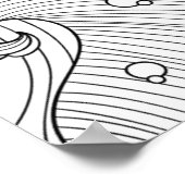 Met de hand getrokken vuurtoren Doodle 2 Poster (Hoek)