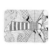 Met de hand getrokken vuurtoren magneet (Horizontaal)