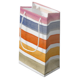 Met de hand van de waterverf geschilderde borstels klein cadeauzakje