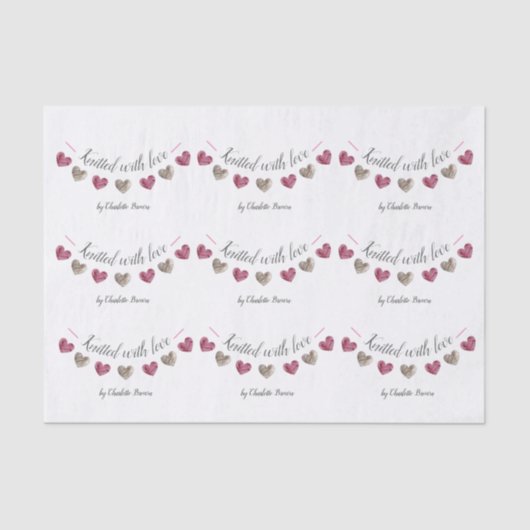 Met de hand vervaardigde cadeaus tissuepapier (Voorkant)